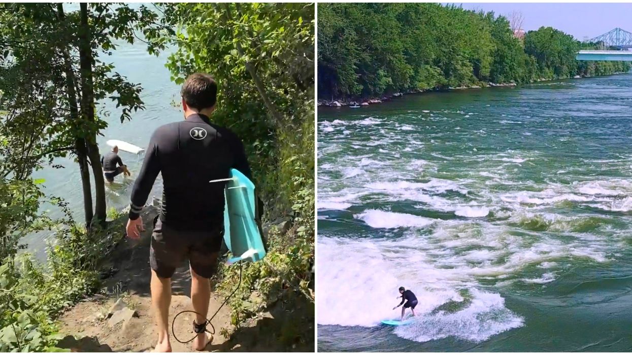 Surfing Montreal's Hidden Endless Wave (VIDEO)