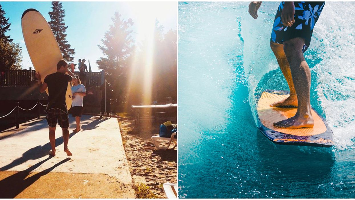 Tu peux faire du surf à Saint-Sauveur les mardis et jeudis durant l'été
