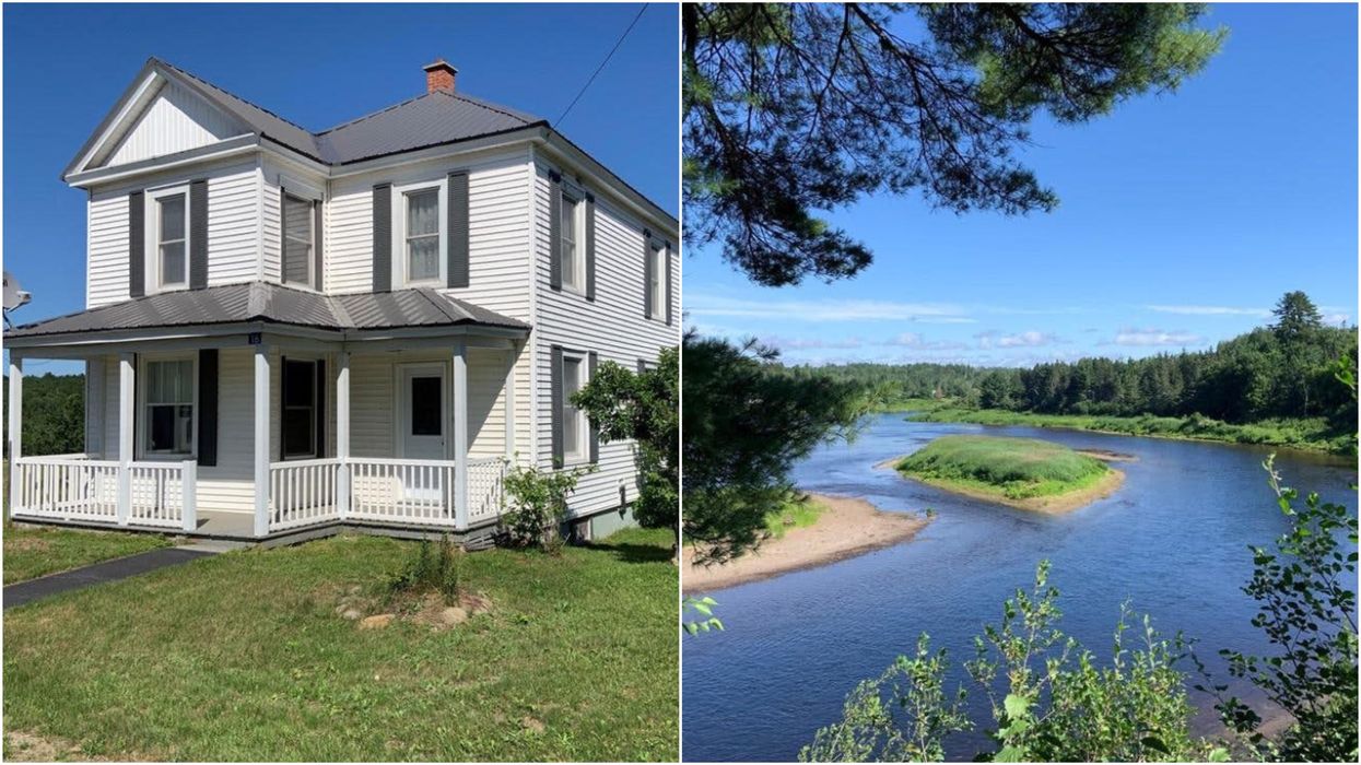 This Huge House For Sale In New Brunswick Has A Backyard River & Costs Under $100K