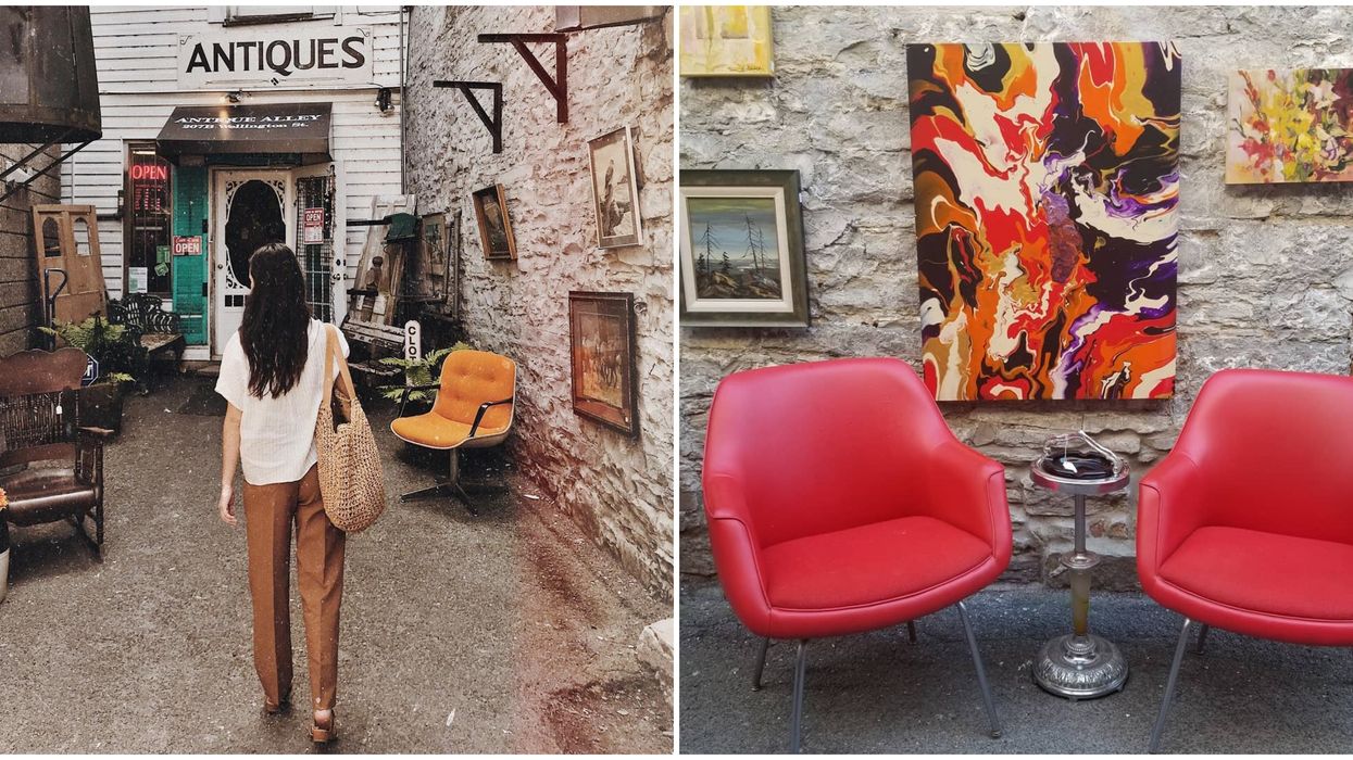 Ontario Has A Secret Alley That Takes You To A Massive Vintage Store