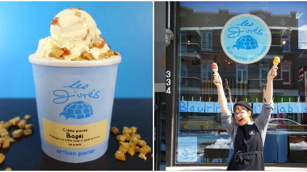 A Canadian Company Makes Bagel Flavoured Ice Cream & It's The Most Montreal Thing Ever