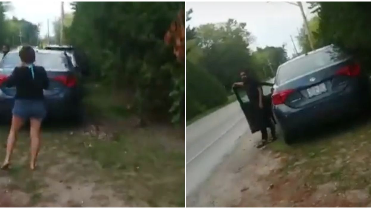 Wasaga Woman Hurls Racist Insults At Visitors Parked Outside Her Home (VIDEO)