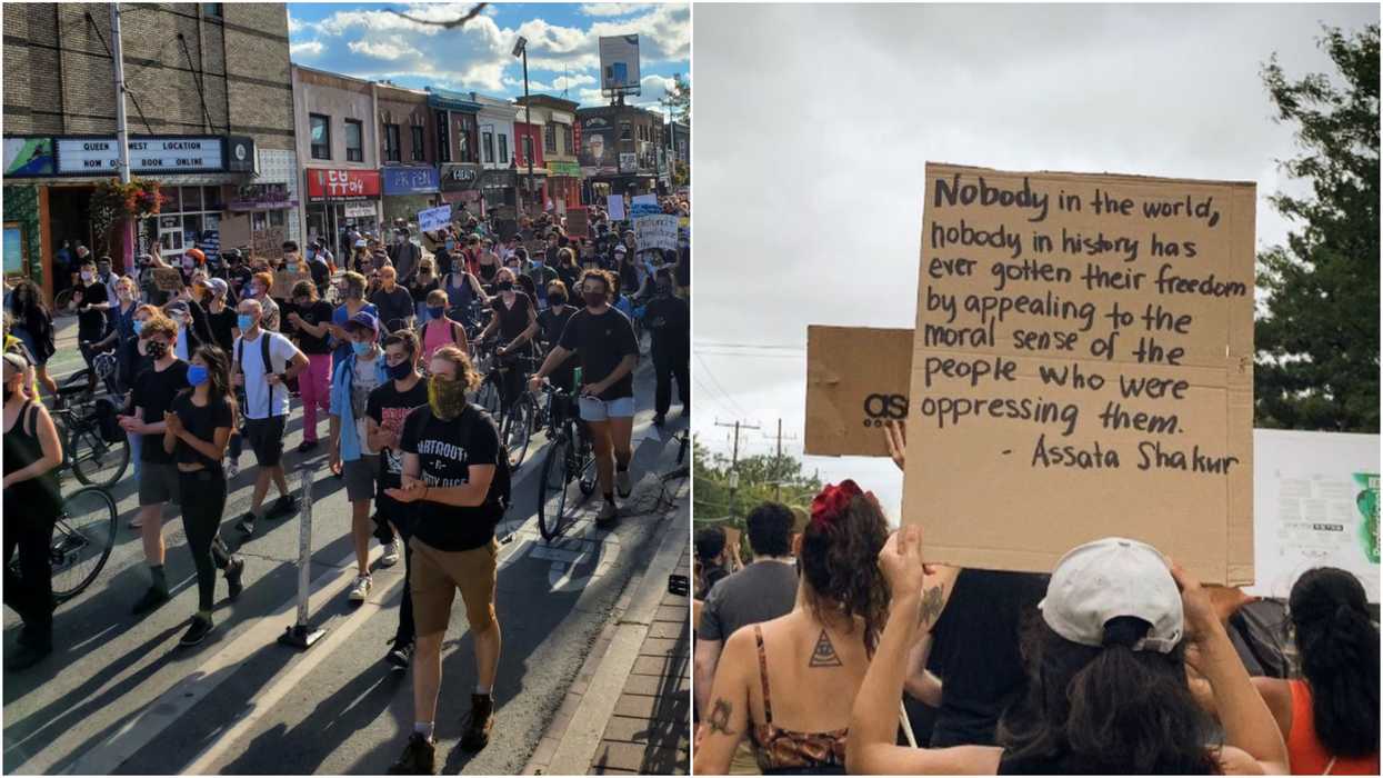 Thousands Stormed Toronto This Weekend Demanding To 'Defund & Abolish' Police (VIDEO)