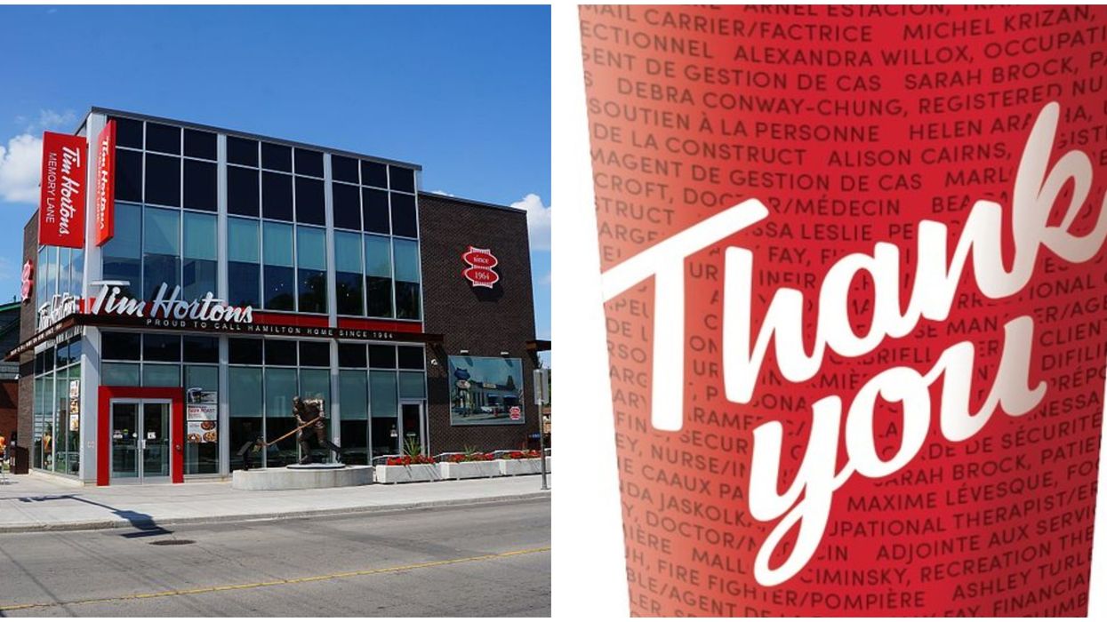Tim Hortons Has A New Limited Edition Cup Look & It's A Huge Shoutout To Pandemic Workers