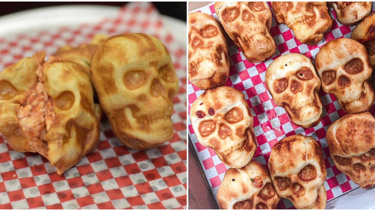 Toronto's Cheesy Pizza Skulls Are Coming Back This Halloween & You Can Order Them Now