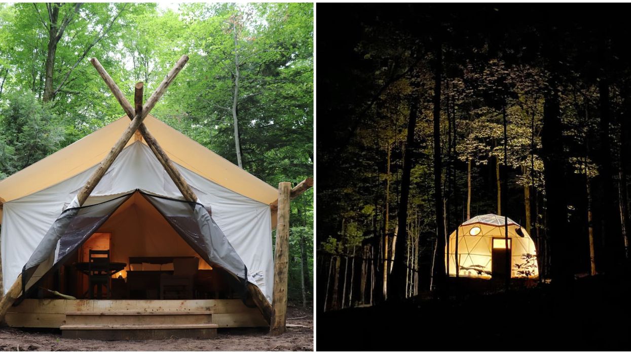 You Can Glamp In Magical Star-Gazing Domes Hidden In An Ontario Forest This Fall
