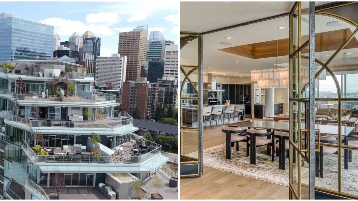 Here’s A Peek Inside Calgary's Seriously Extra $9 Million Penthouse For Sale