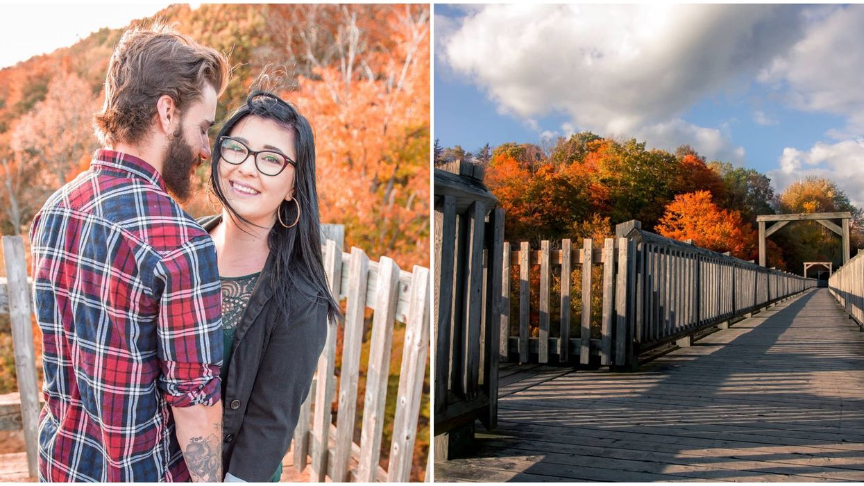 You Can Elevate Your Fall Hikes At This Historic Footbridge In Ontario