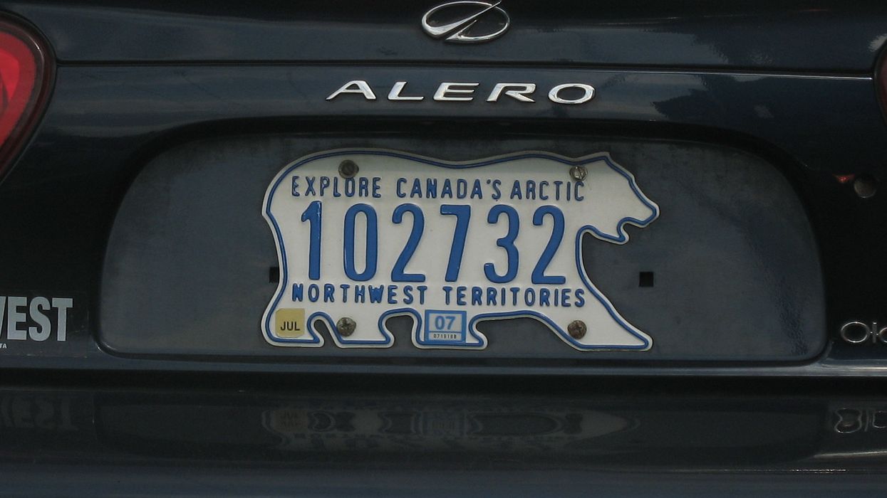 Canadian Territory's Polar Bear-Shaped License Plates Are So Cool They Keep Getting Stolen