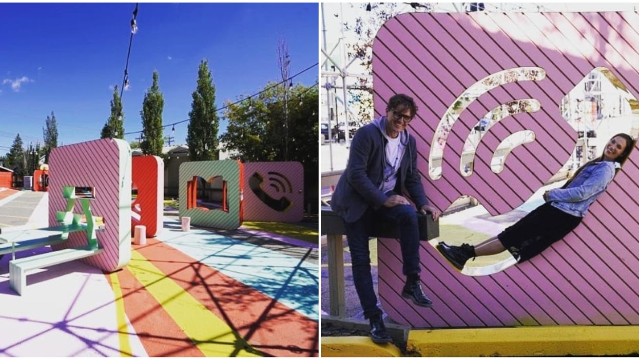 Calgary's Whimsical New 'Urban Park' Is The Pastel Instagram Pop-Up Of Your Dreams
