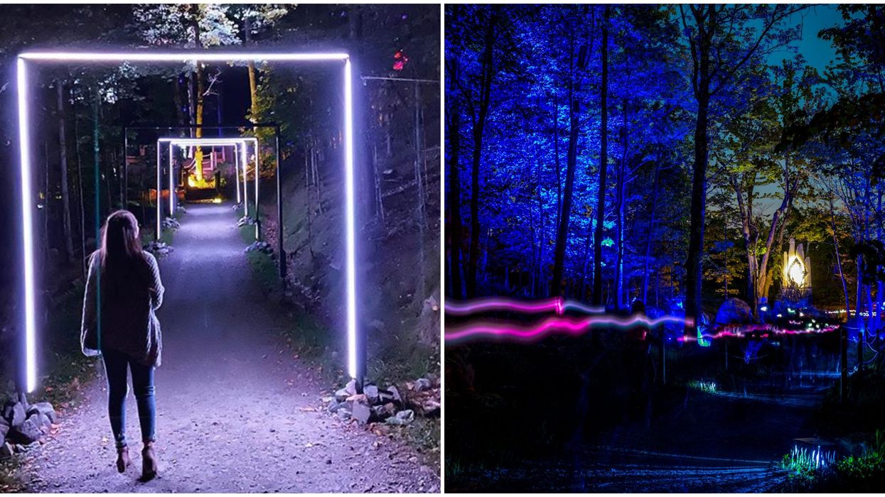 Cette forêt illuminée à Tremblant est LA « date » romantique à faire cet automne