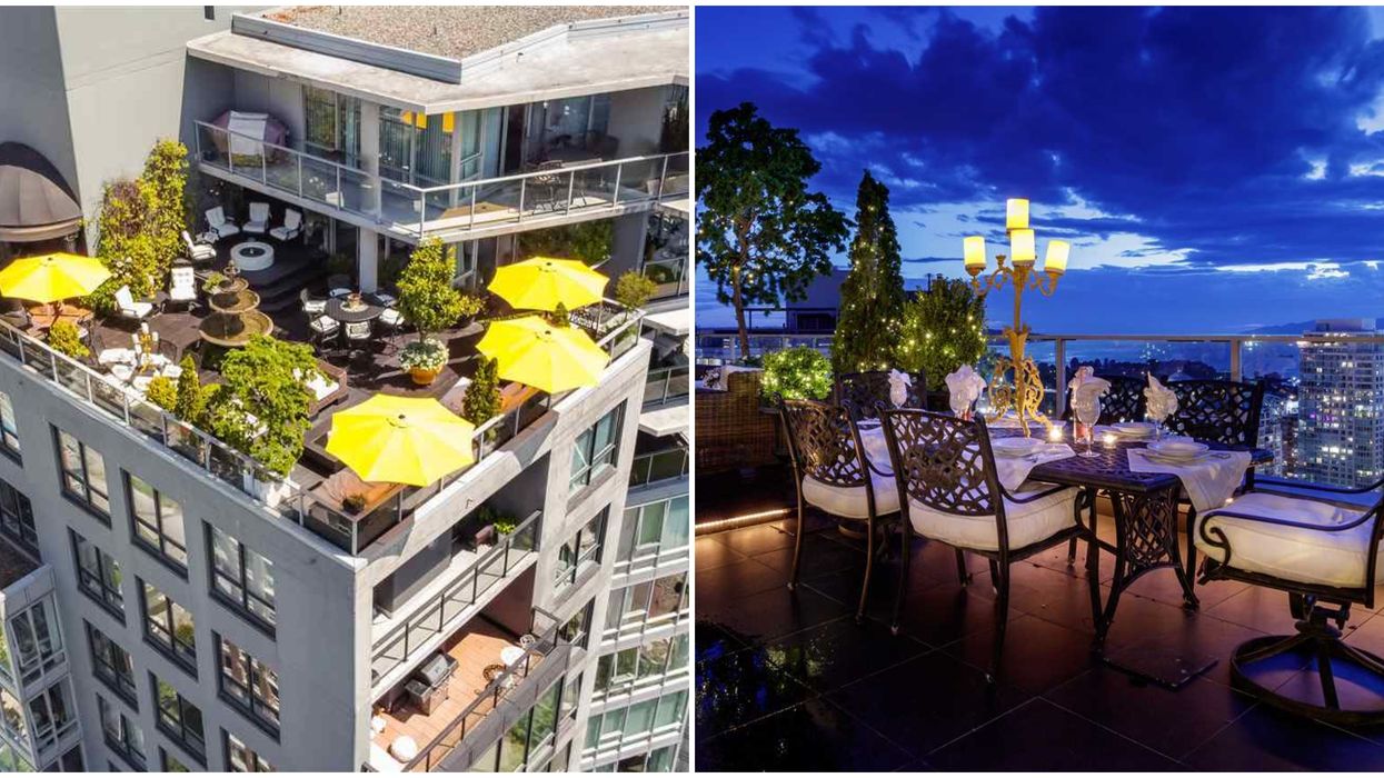 You Could Open Your Own Restaurant On The Rooftop Patio Of This Yaletown Penthouse