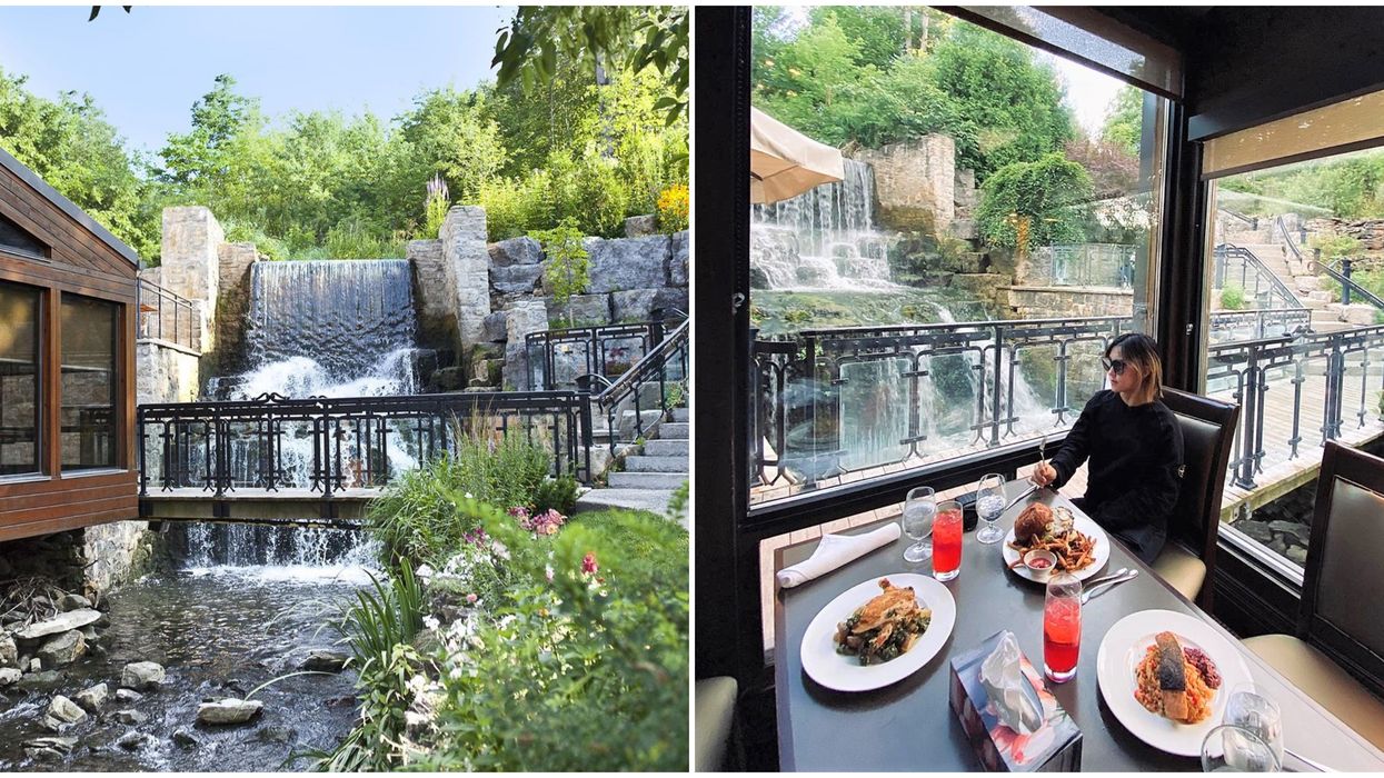 You Can Have Dinner Next To A Stunning Waterfall Near Toronto This Fall