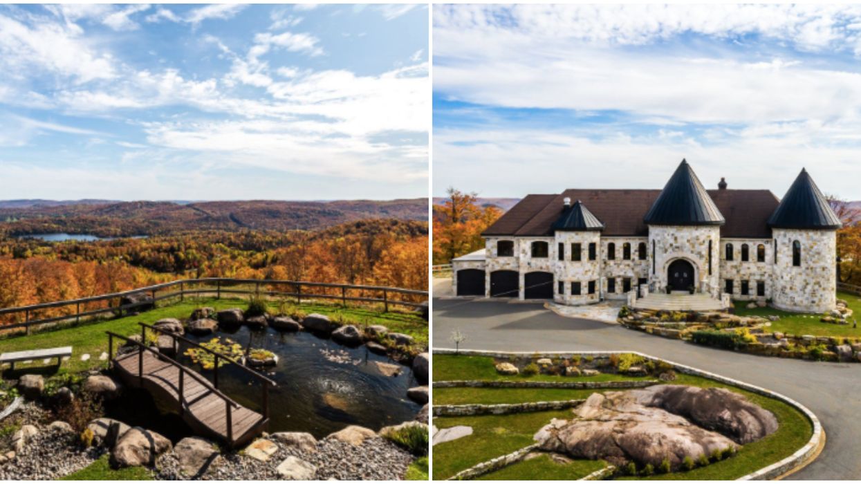 Ce « château » à vendre à 1h15 de Montréal offre une vue complètement WOW