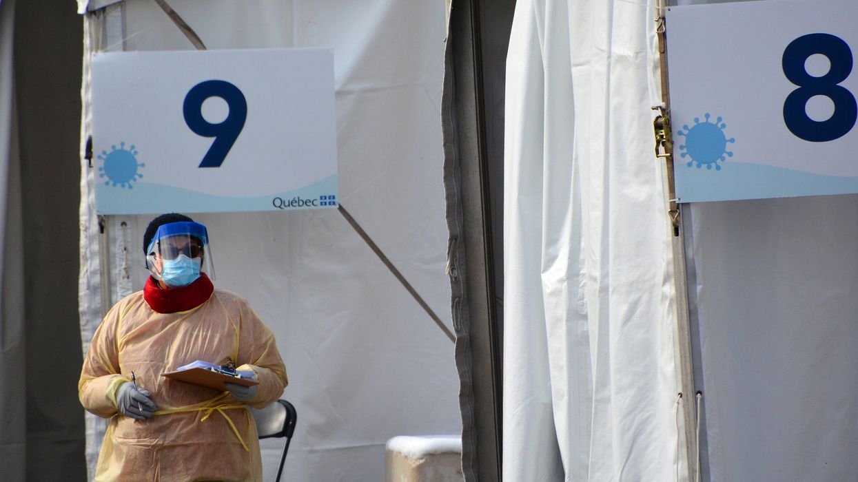 Ce tableau montre le temps d'attente dans les centres de dépistage de COVID-19 au Québec