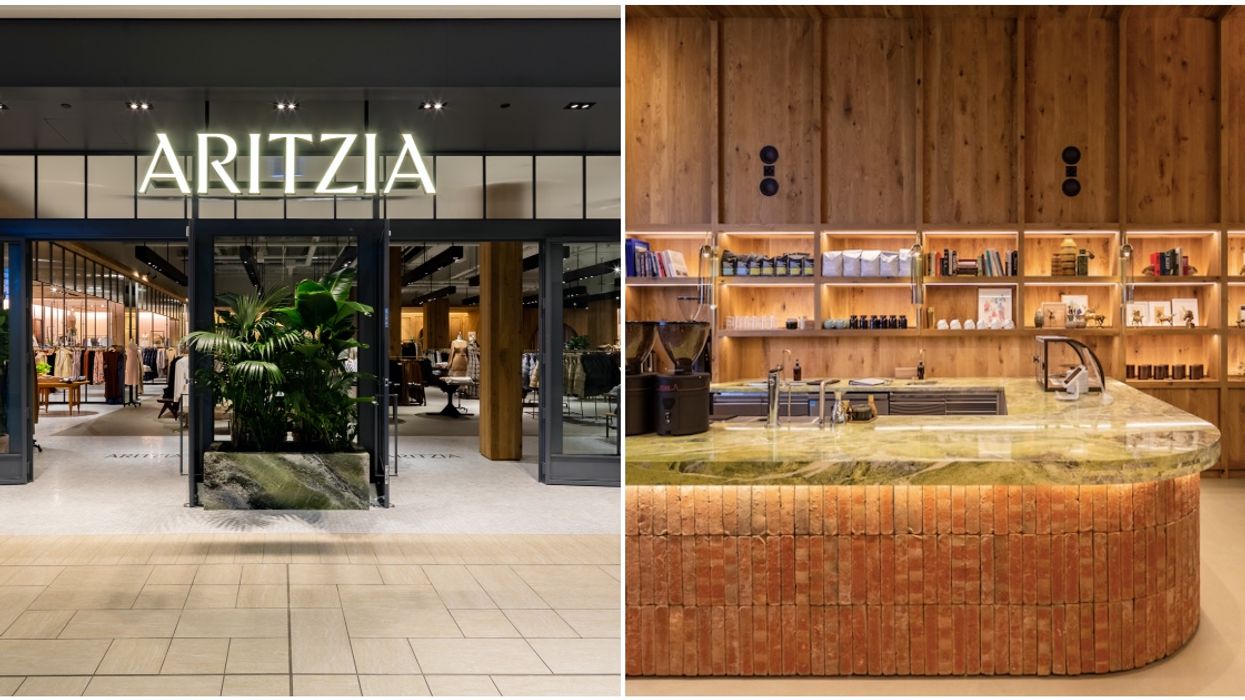 Here's A Peek Inside Calgary's Newest Aritzia That Has Its Own Super-Chic Café