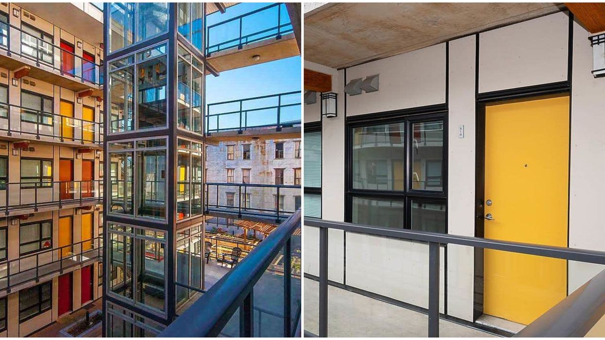 This Tiny Vancouver Apartment For Sale Is Hidden Inside A Colourful Courtyard