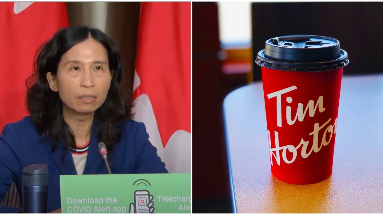 Dr. Tam Said Canadians Need To 'Give It The Old Double Double' To Fight The Second Wave