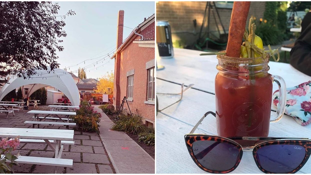 An Adorable Edmonton Café Just Winterized Their Patio With Heaters & Everything