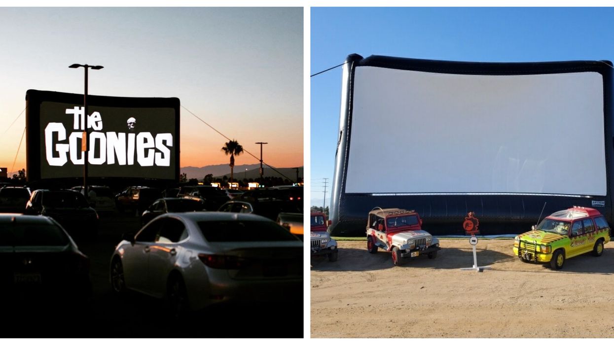 You Can Watch Spooky Movies Under The Stars On SoCal’s Biggest Inflatable Screen