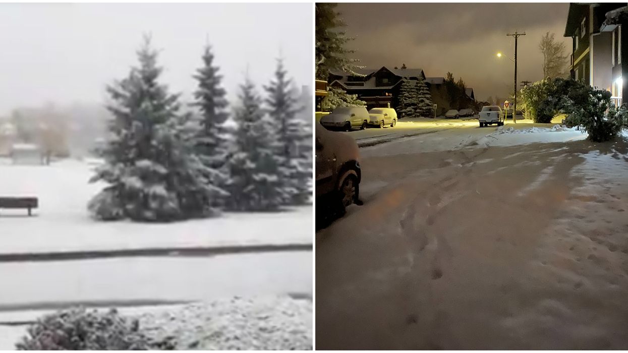 Alberta Woke Up To Full On Winter This Morning & It's Going To Keep Piling Up (PHOTOS)