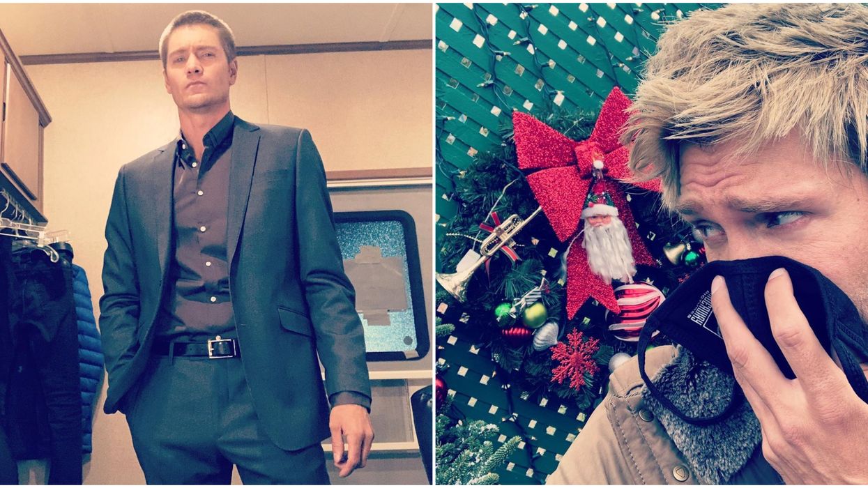 Chad Michael Murray Was Not A Fan Of The Cold While Filming In Ontario This Month
