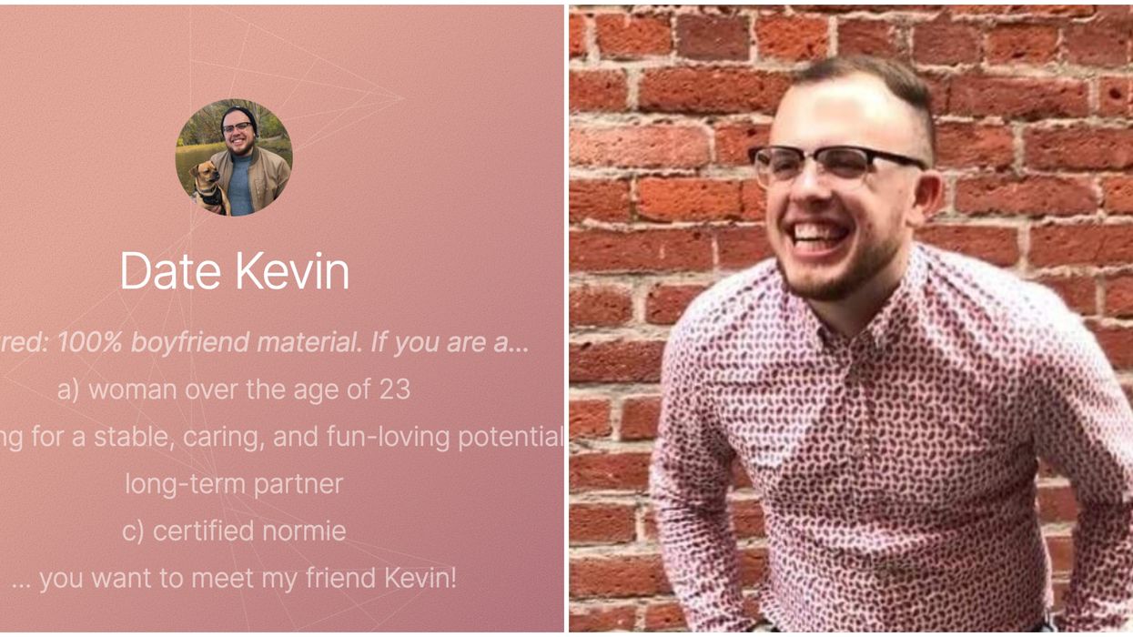 Ottawa Woman Makes An Entire Website For Her Single Friend Kevin To Find Love