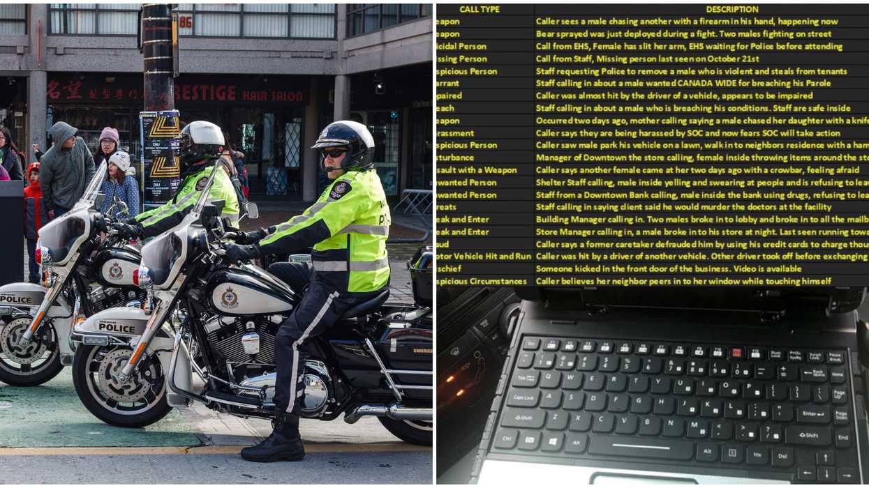 Vancouver Sounds Like Total Crime-Filled Mayhem According To Yesterday's Police Call List