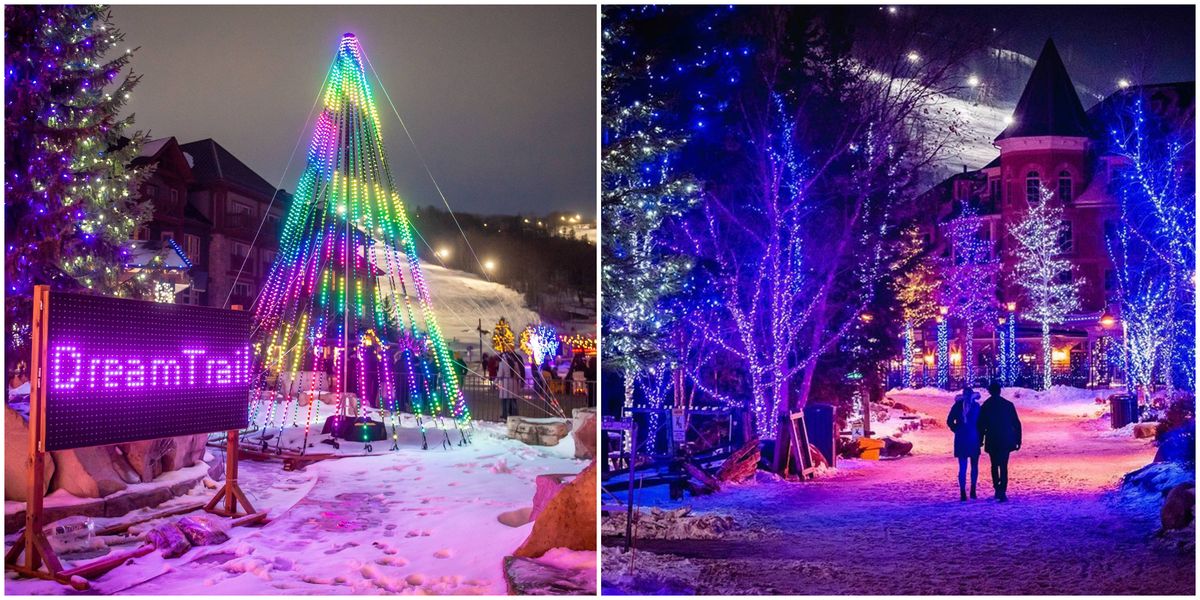 Ontario's Blue Mountain Christmas Event Has A Magical Glowing Trail To