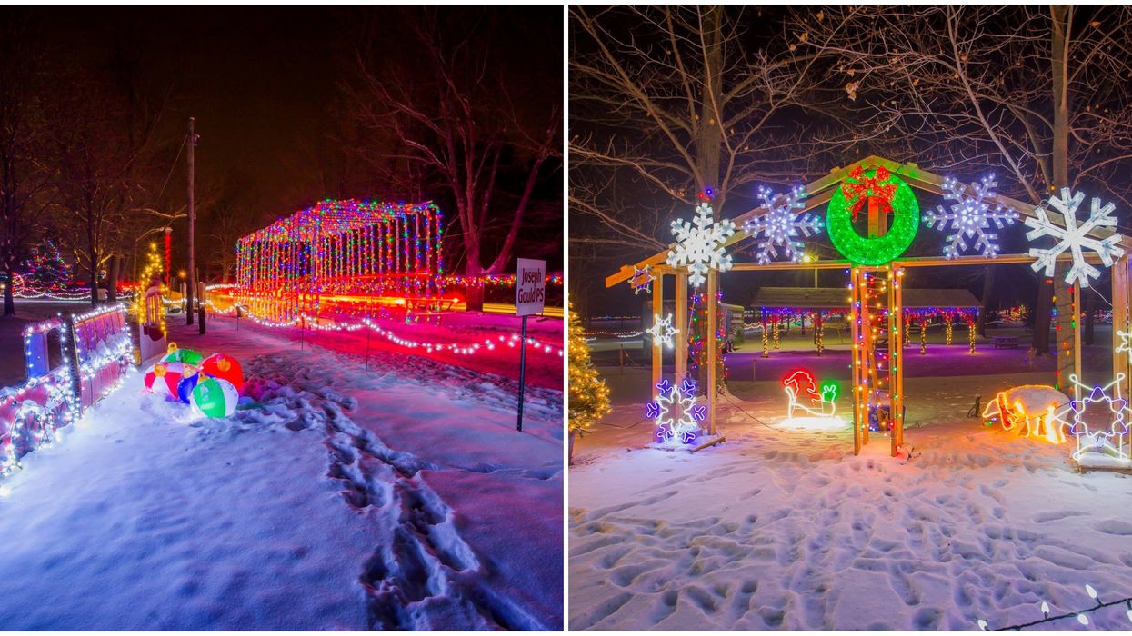 Ontario's Light Show Has An Illuminated Tunnel That Will Transport You To The North Pole