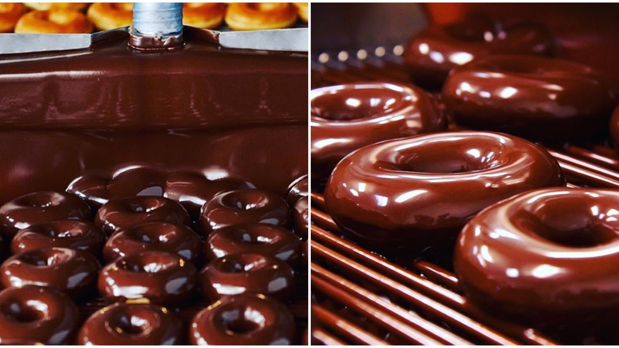 Krispy Kreme offre des beignes glacés au chocolat au Québec aujourd'hui seulement