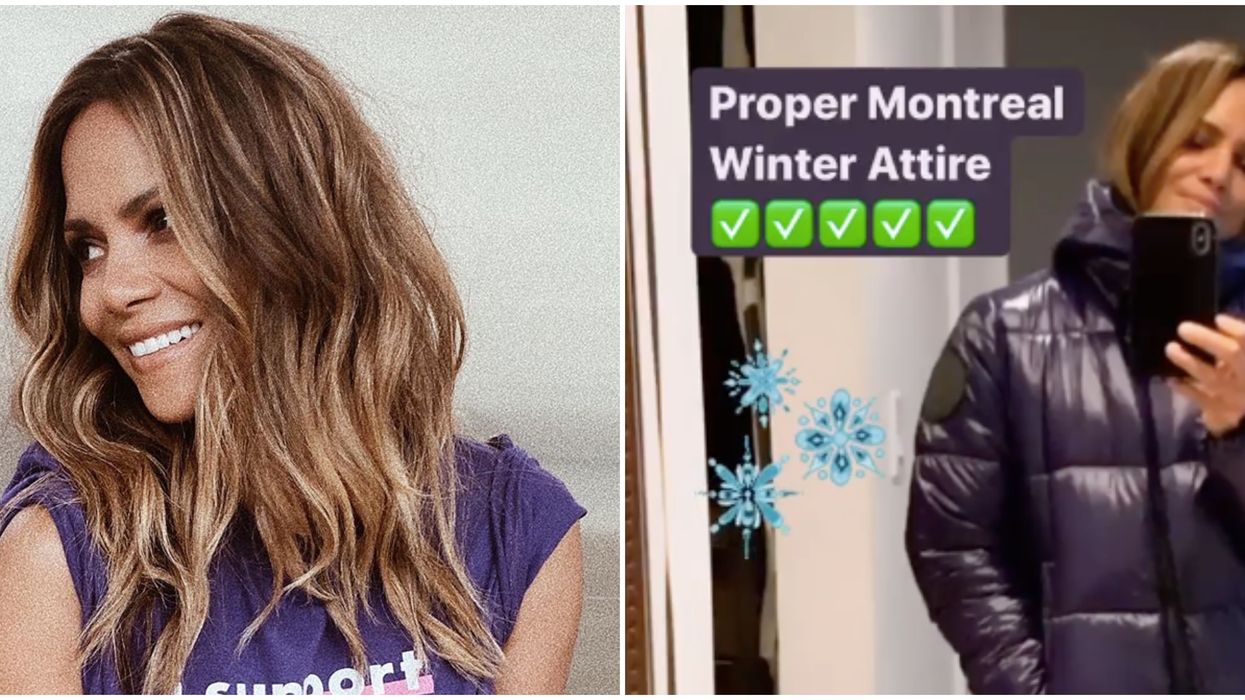 Halle Berry se prépare à affronter les dures températures de l'hiver Québécois