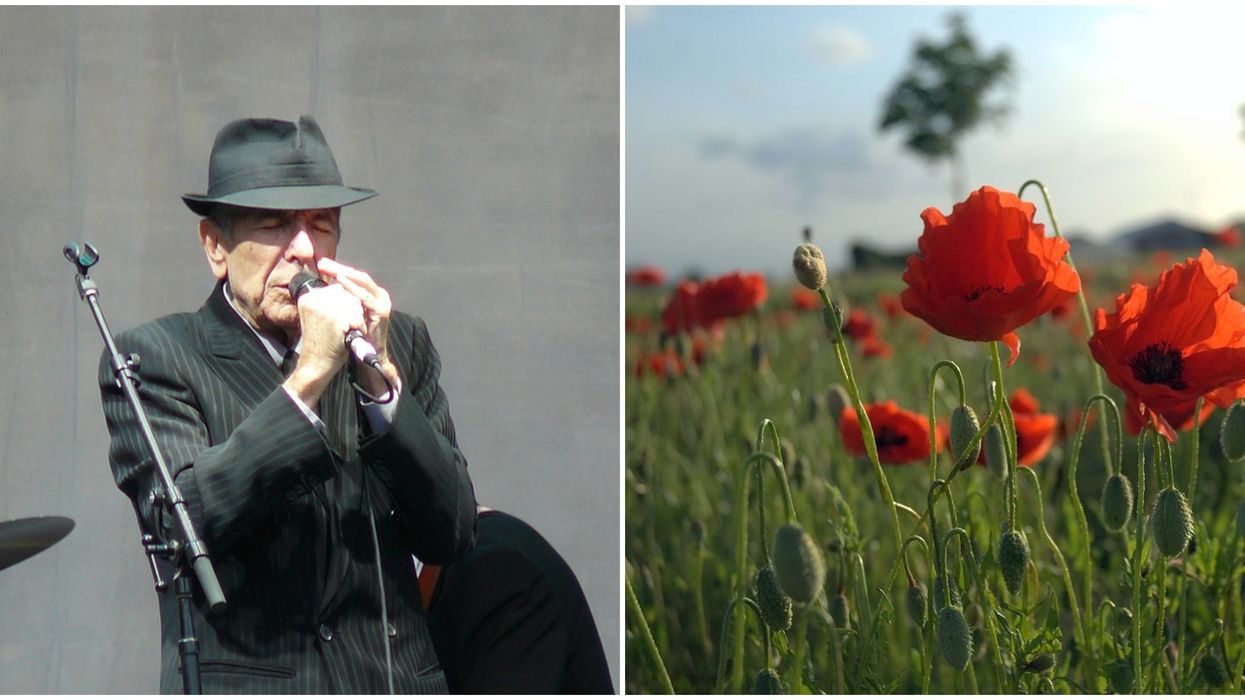 Leonard Cohen's Haunting Version Of 'In Flanders Fields' Is Going Viral On Remembrance Day