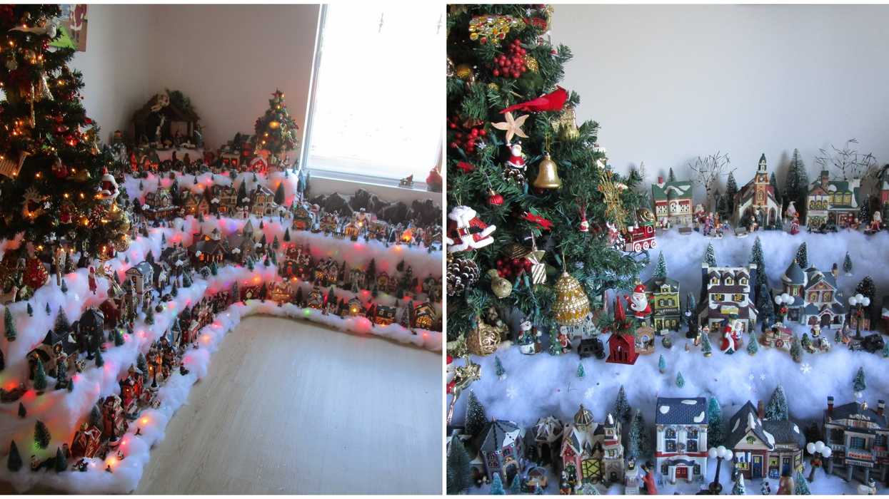 Cette Québécoise crée un village de Noël géant et c'est complètement magique (PHOTOS)