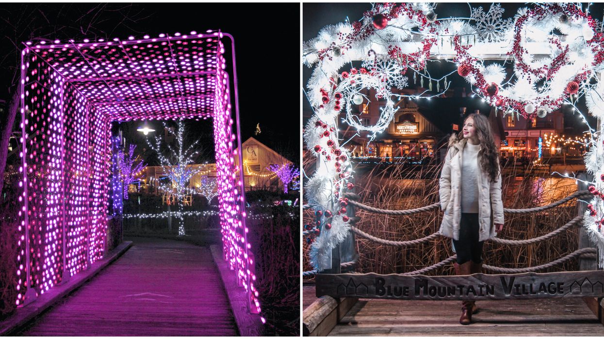 Ontario's Glowing Rainbow Trail Officially Opens Today & It's Pure Holiday Magic (PHOTOS)