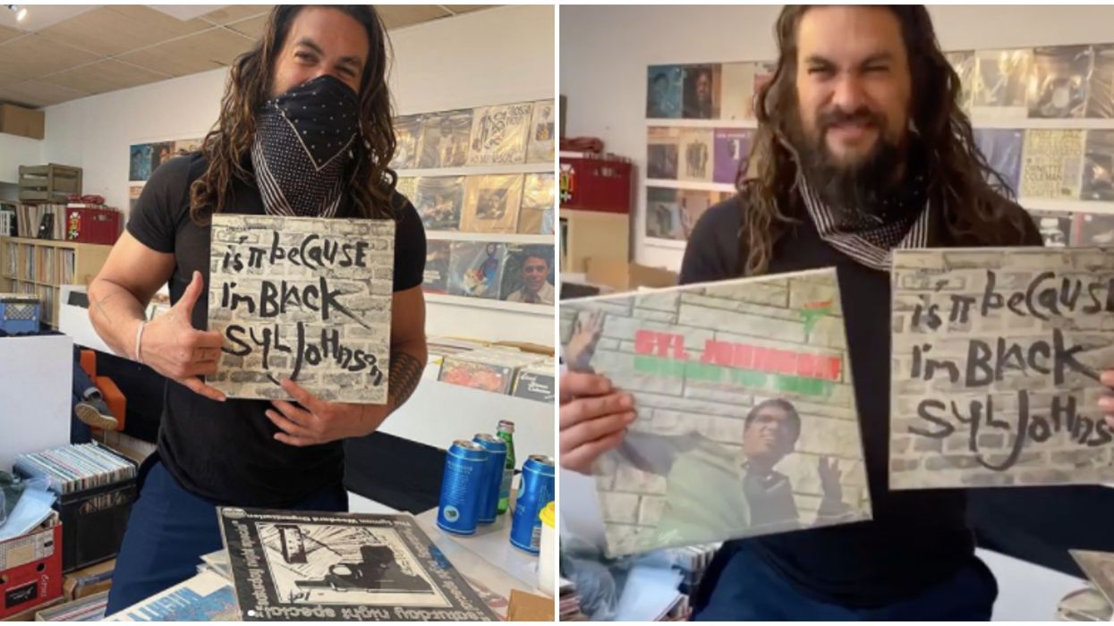 Jason Momoa Rocking Out In A Toronto Record Store Is Everything We Needed Today (VIDEO)