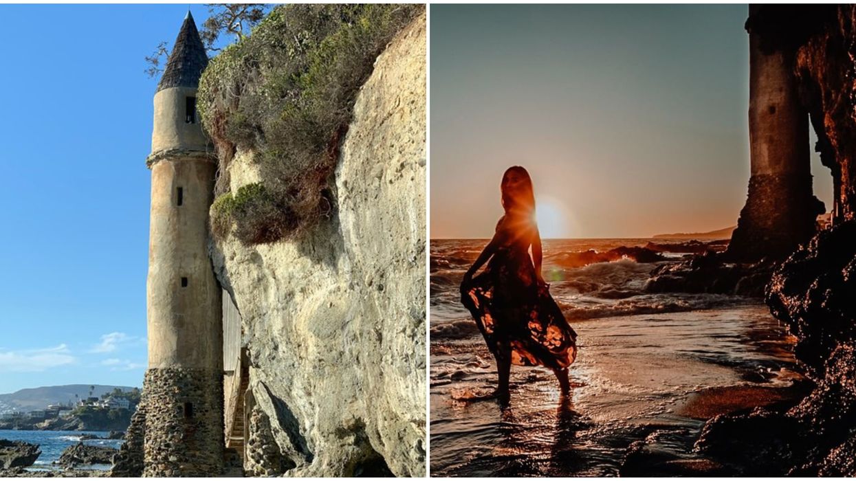 There's A Secret 'Pirate Tower' Hidden Among The Cliffs Of This Beach In California