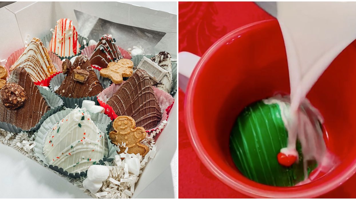 A Toronto Bakery Just Changed Hot Chocolate Forever With Its Festive Melting Cones