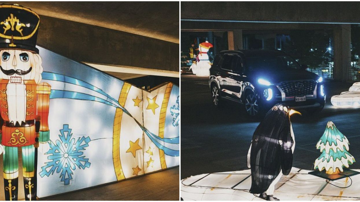 This Dallas Parking Garage Just Transformed Into A Multi-Level Christmas Wonderland