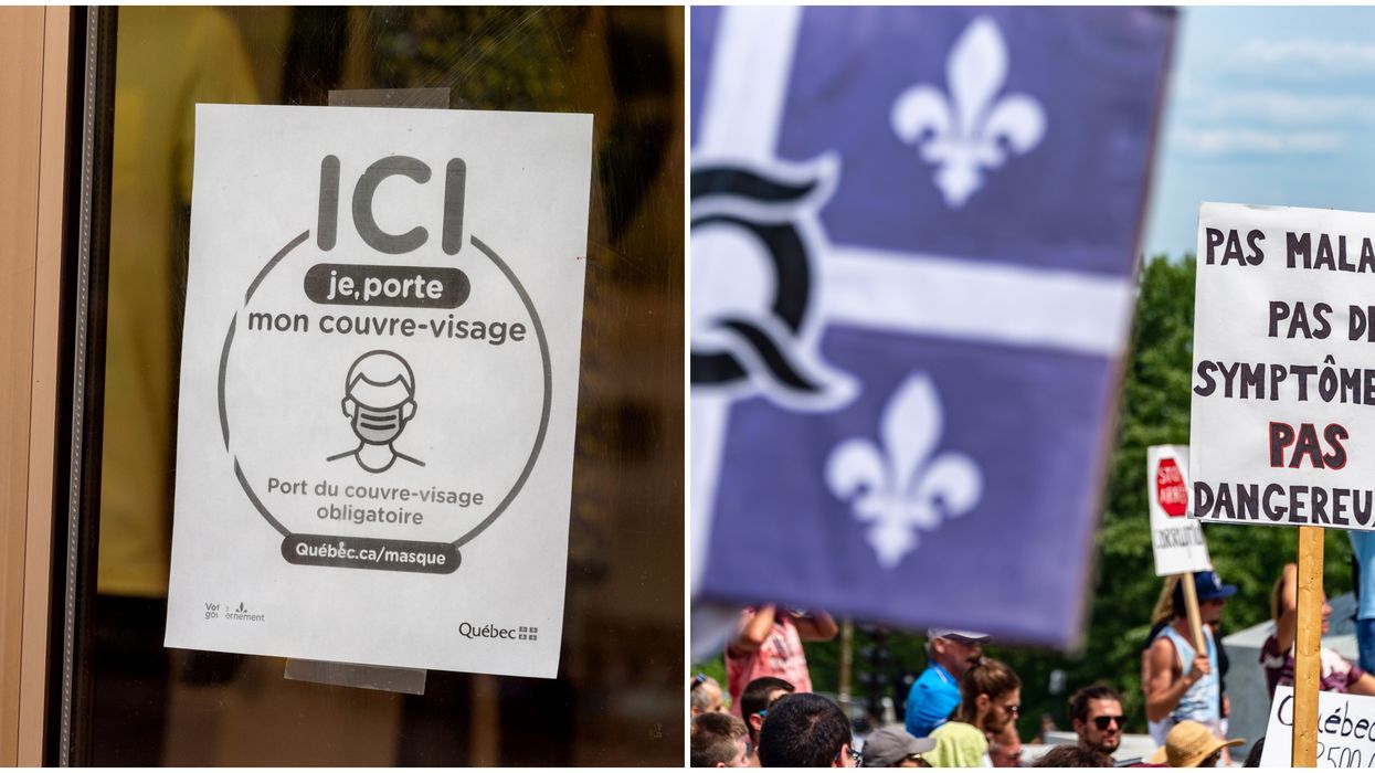 La manifestation contre les mesures sanitaires à Québec fait réagir