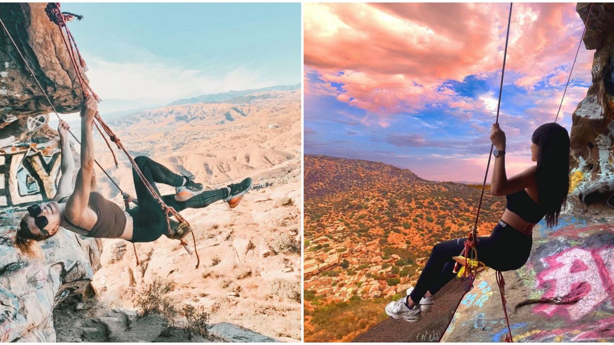 This Swing Hidden In A Painted Cave Is A Secret California Treasure (PHOTOS)