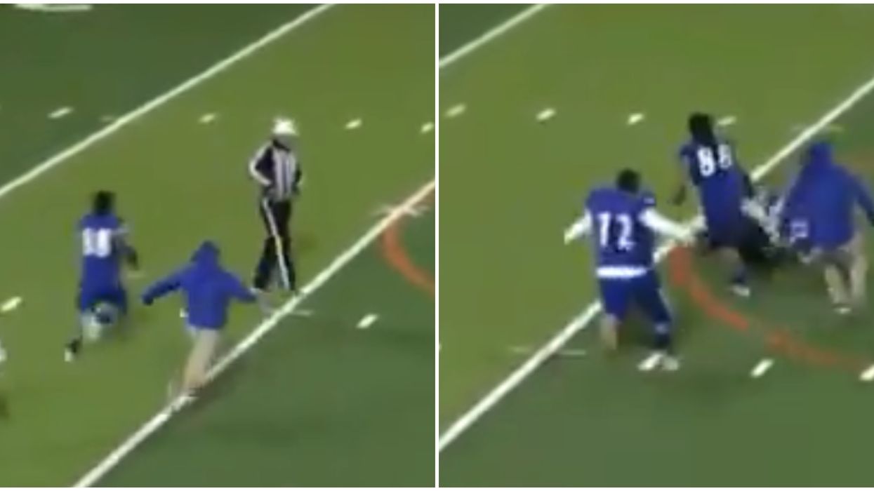 This Texas Football Player Attacked The Ref And The Crowd Went Wild (VIDEO)