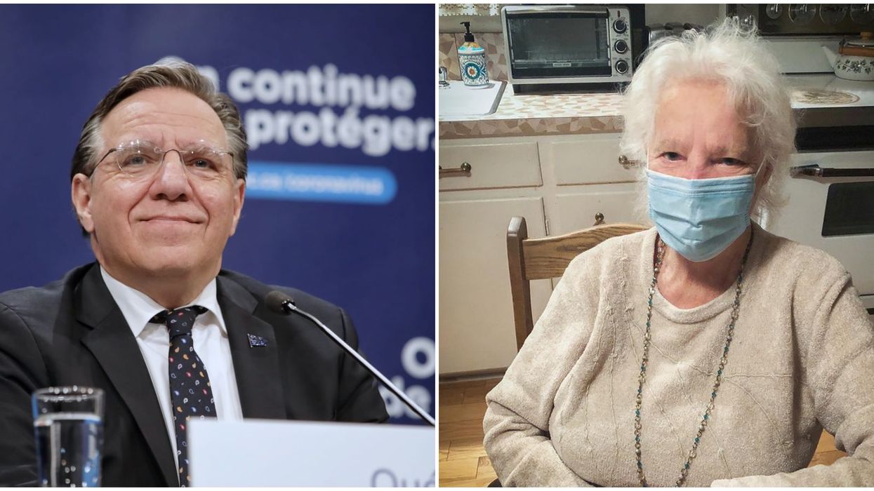 François Legault est allé rendre visite à sa mère pour son anniversaire (PHOTO)
