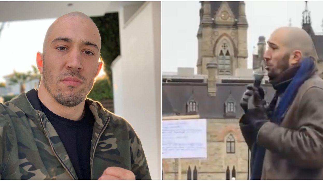 L'athlète Dave Leduc était à la manifestation d'hier à Montréal et il a reçu une amende