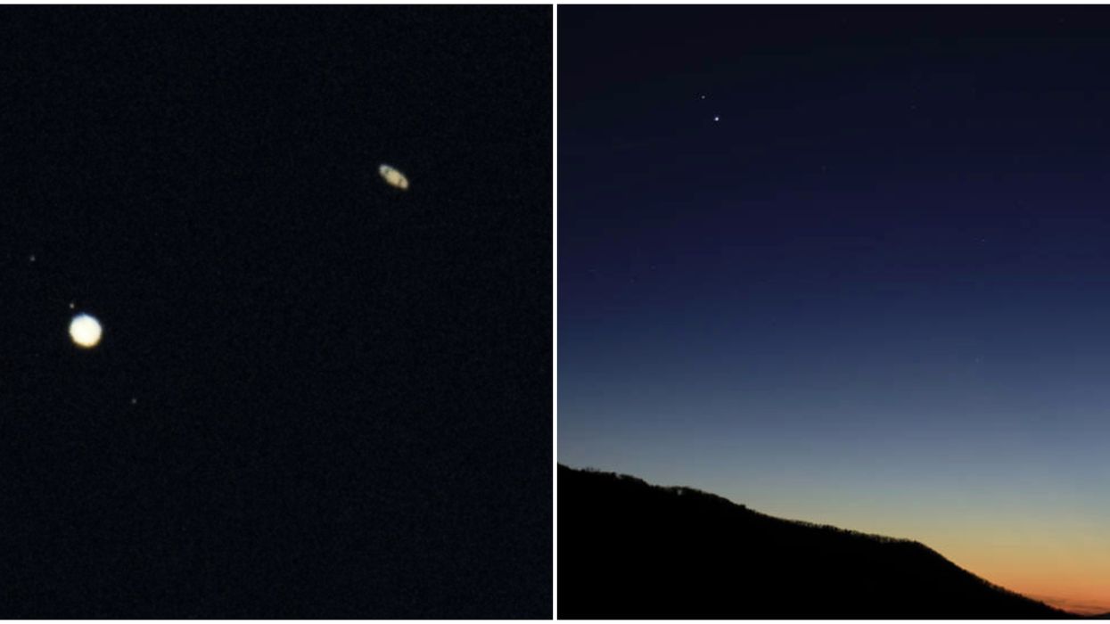 A Giant 'Christmas Star' Illuminated The Sky Last Night & The Photos Are Jaw-Dropping