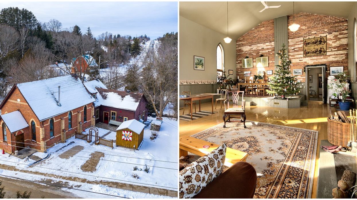 Ontario's Spacious Church Home Is Nestled In A Quaint Village & Costs $650K (PHOTOS)