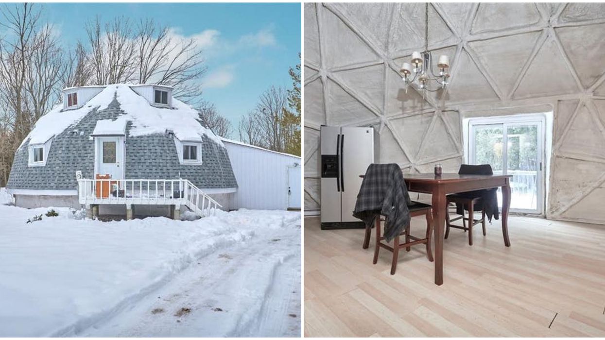 Ontario's 3-Level Dome Home Is Just $315K & It's Like Living In A Snow Globe (PHOTOS)