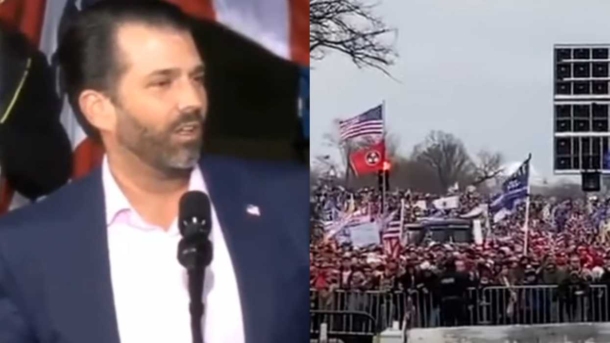 A Trump Rally Sound Crew Just Trolled Don Jr. By Playing Multiple Farewell Songs (VIDEO)
