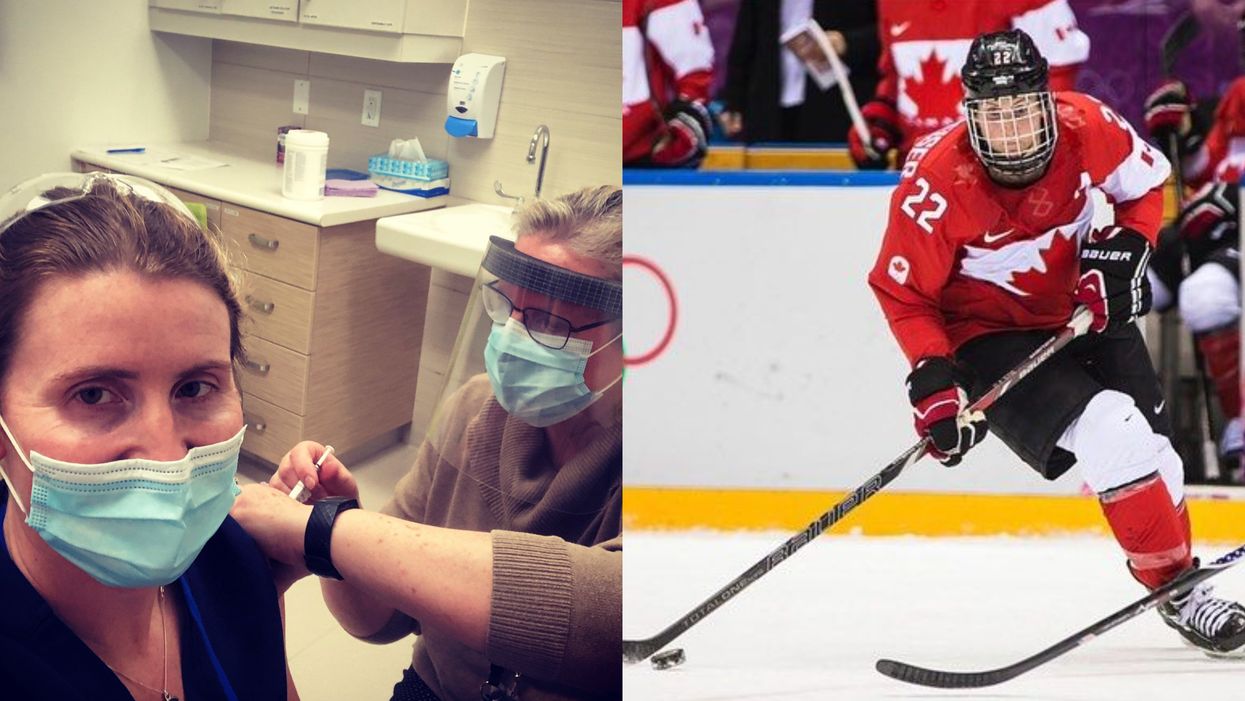 Olympic Hockey Star & Med Student Hayley Wickenheiser Just Got The COVID-19 Vaccine