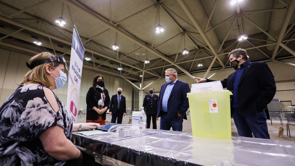 Toronto's First Mass Vaccine Clinic Is Ready To Go & Here's A Sneak Peek Inside (PHOTOS)